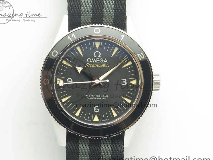 0401 EasyCare Seamaster 300 “Spectre” Limited Edition VSF 1:1 Best Edition On “007” Nato Strap A8400 Super Clone 8075
